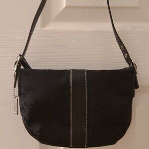 Coach mini shoulder black bag